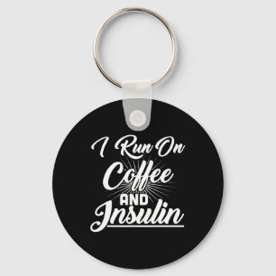 I Springa om kaffe och insulindiabetes Nyckelring