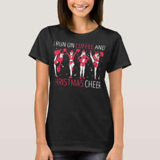 I Springa om kaffe och julCheer för Cheerleade T Shirt