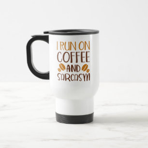 I Springa om kaffe och Sarcasm Resemugg