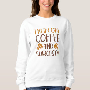 I Springa om kaffe och Sarcasm T Shirt