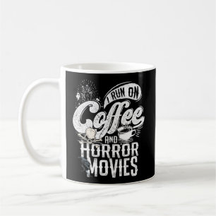 I Springa om kaffe- och skräckfilmer Horror Movie Kaffemugg
