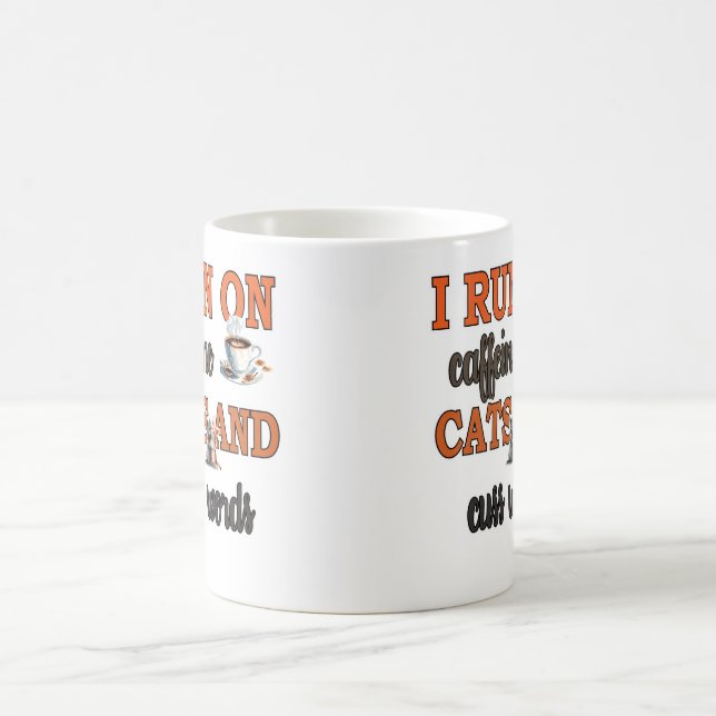 I Springa om koffein och Cuss Ord Magisk Mugg (Center)