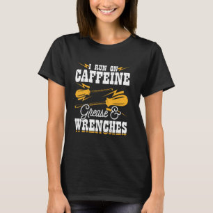I Springa om koffeinfett och vindrutor T Shirt
