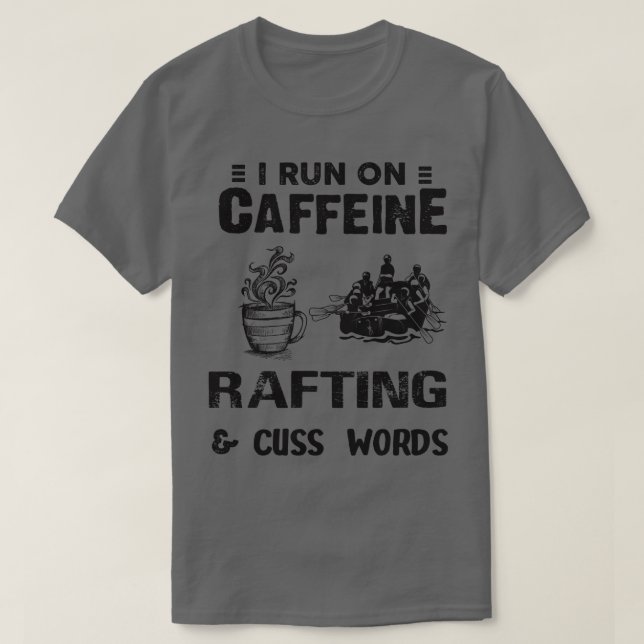 I Springa om koffeinutvinning och Cusse Ord T Shirt (Design framsida)