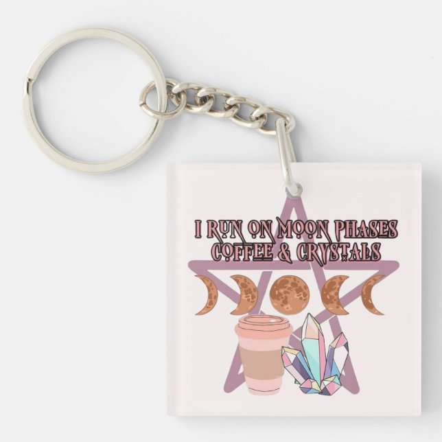 I Springa om Måne-faser, kaffe och kristaller (Framsidan)