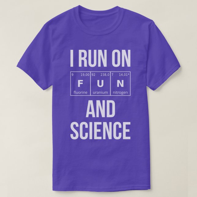 I Springa om Roligt och vetenskap I T Shirt (Design framsida)