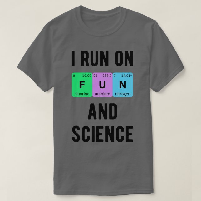 I Springa om Roligt och vetenskap II T Shirt (Design framsida)