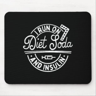 I Springa på dieten Soda och insulindiabetes Rolig Musmatta