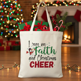 I Springa på Faith och julCheer Tygkasse
