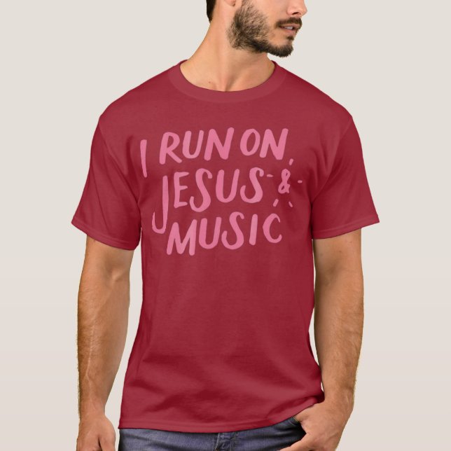 I Springa på Jesus och Music Tee (Framsida)