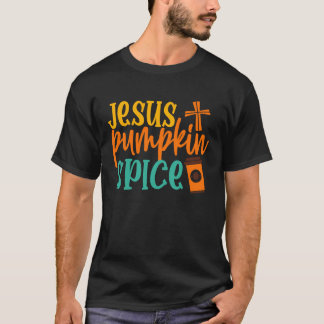 I springa på Jesus och Pumpkin spice Jesus vita ap T Shirt