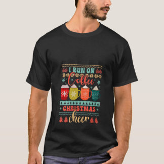 I Springa på kaffe och julost, uggla Festive V T Shirt