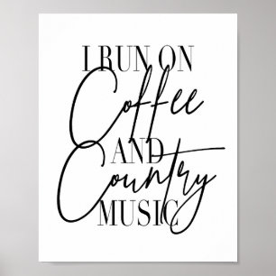 I Springa på kaffe och Land Music Poster