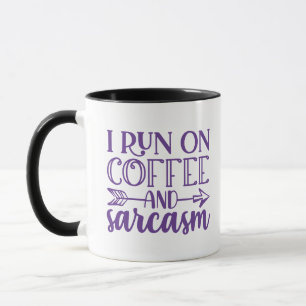 I Springa på kaffe och Sarkasm-kaffe Mugg