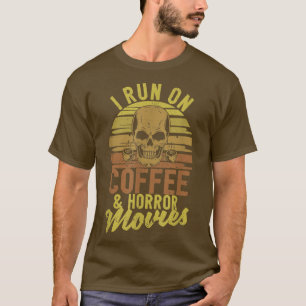 I Springa på kaffe- och skräckfilmer från Funny Ha T Shirt