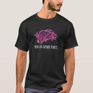 I Springa på reservdelar Leverblomma Blommigt Orga T Shirt