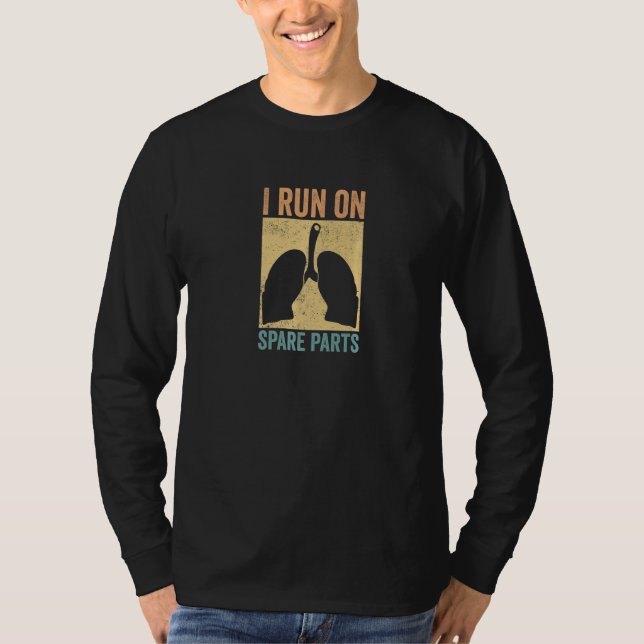 I Springa på reservdelar Lung Kärlek Organ Donatio T Shirt (Framsida)