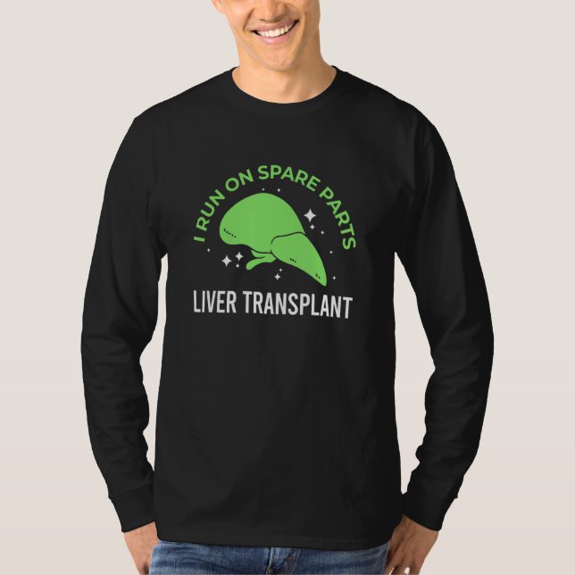 I Springa på reservdelstransport av leverdonations T Shirt (Framsida)