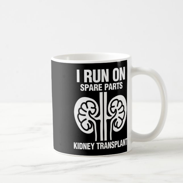 I Springa på Roligt av reservdelar Njurtransplanta Kaffemugg (Höger)