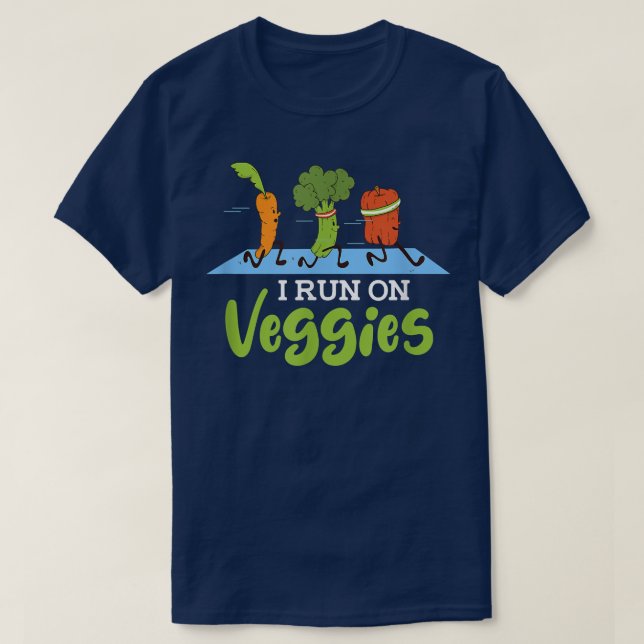 I Springa på Veggies T Shirt (Design framsida)