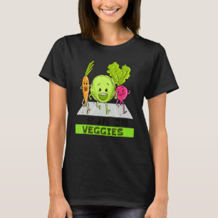 I Springa på Veggies Vegan Running Vegetarian T Shirt