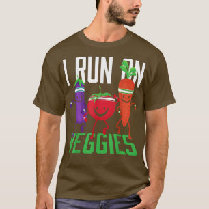 I Springa på Veggies Vegans Vegetarian T-Shirt