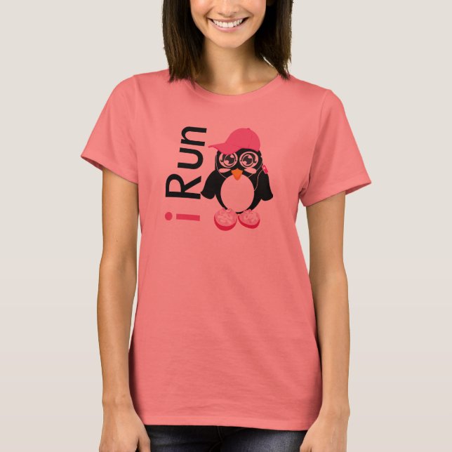 i Springa Penguin Tee Shirt (Framsida)