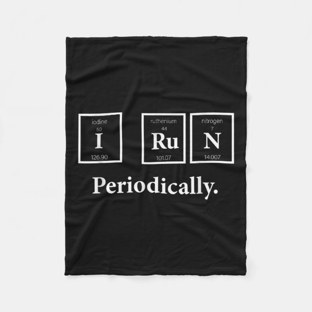 I Springa Periodicdic Science Nerd Teacher Springe Fleecefilt (Framsidan)