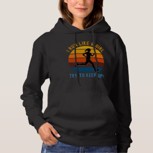 I springa som en tjej försöker behålla upp! t shirt