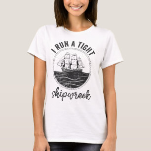 I springa var det ett hårt skeppsbrott där kvinnor t shirt