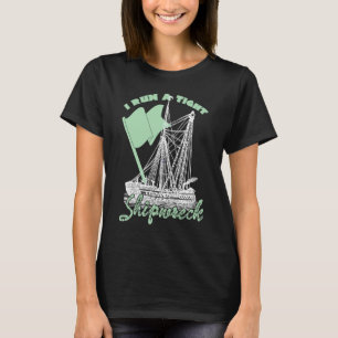 I Springa vid ett hårt skeppsbrott Mamma vid Twill T Shirt