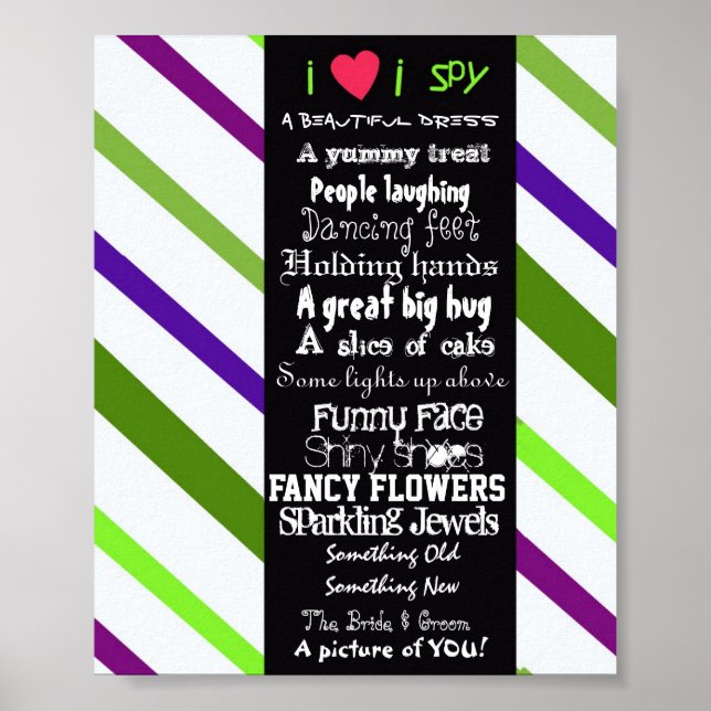 I SPy bröllop poster (Framsidan)