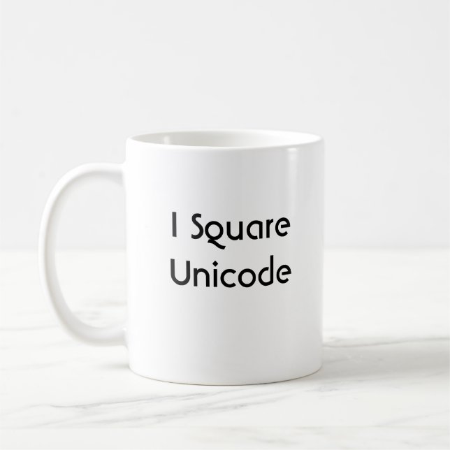 I Square Unicode Mugg (Vänster)