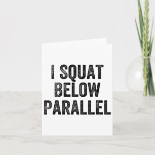 I Squat under Parallel Gym Weightlifter Bodybuild Kort