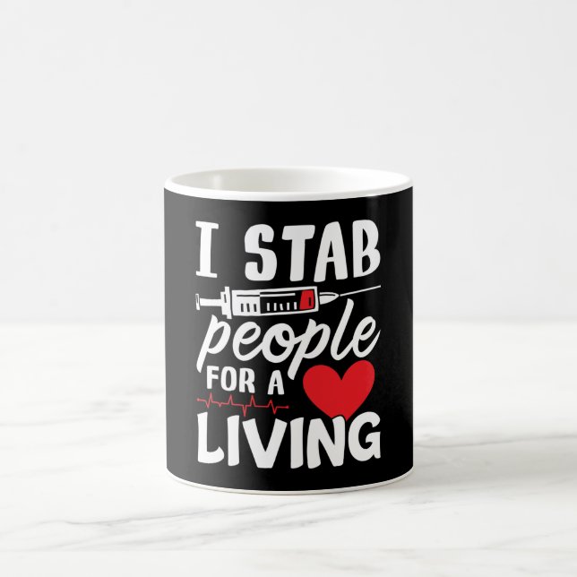 I Stab People for a Living Dialystekniker Kaffemugg (Center)