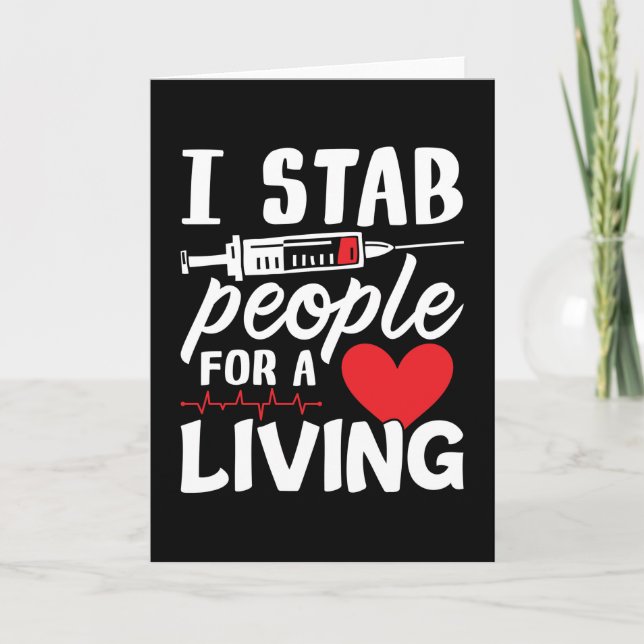 I Stab People for a Living Dialystekniker Kort (Framsida)