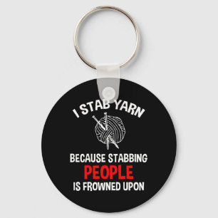 I Stabgarn, nuny Knitting Crochet Nyckelring