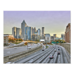 I stadens centrum Atlanta Fototryck
