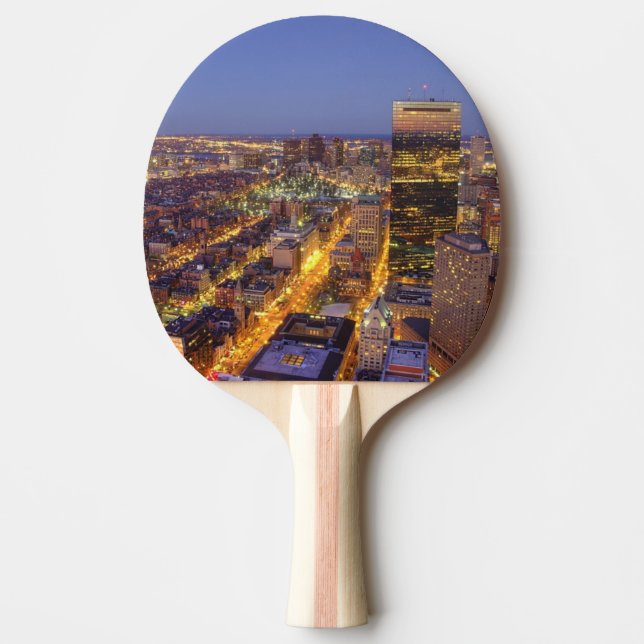 I stadens centrum Boston och Hancock torn Pingisracket (Framsidan)
