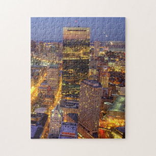 I stadens centrum Boston och Hancock torn Pussel