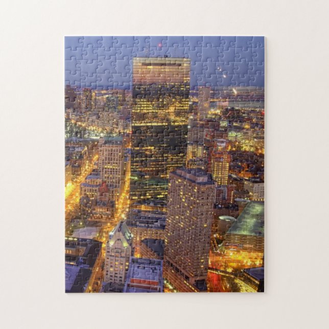 I stadens centrum Boston och Hancock torn Pussel (Vertikal)
