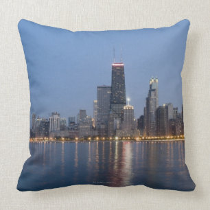 I stadens centrum Chicago horisont Kudde