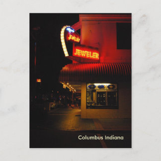 I stadens centrum Columbus Indiana vykort