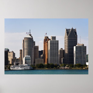 I stadens centrum Detroit Poster