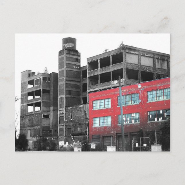 I stadens centrum Detroit Vykort (Framsida)