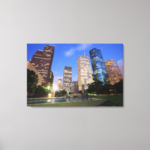 I stadens centrum Houston, Texas Canvastryck