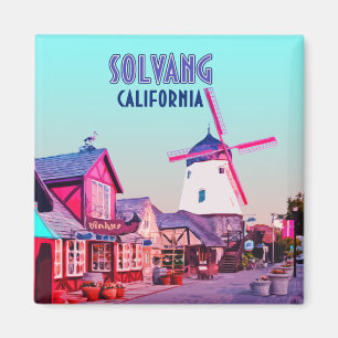 I stadens centrum Kalifornien för Solvang danska Magnet