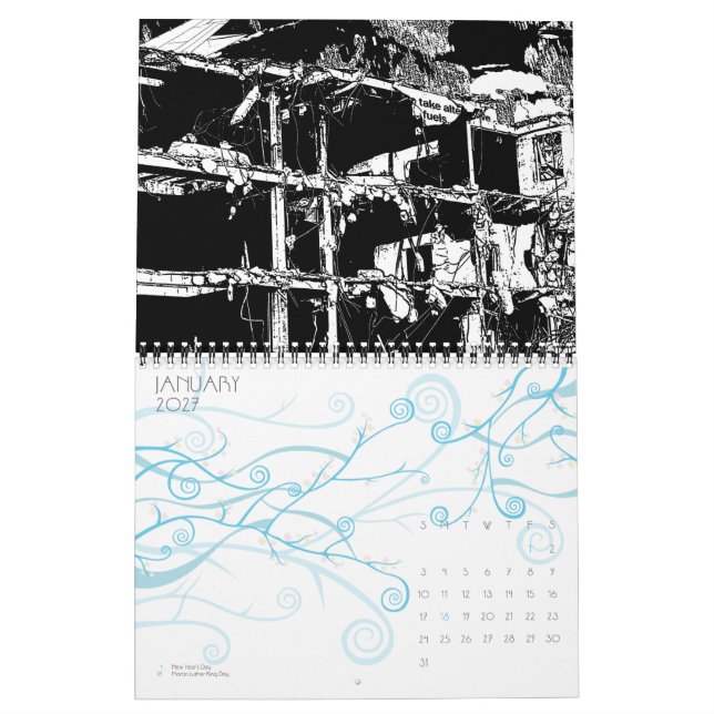 I stadens centrum LA Kalender (Jan 2027)