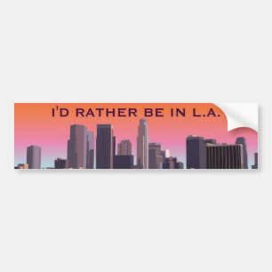 I stadens centrum Los Angeles - anpassadet Bildekal