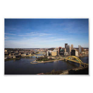 I stadens centrum Pittsburgh, Pennsylvania Fototryck